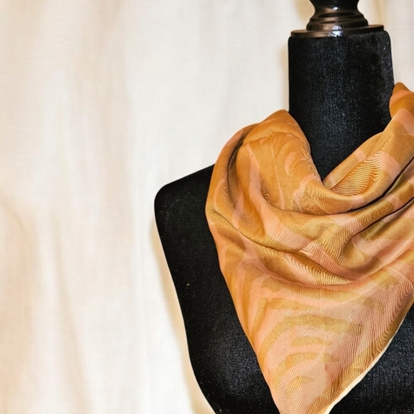 Vintage Vera Orange Zebra Print Scarf - Picture 3 of 11